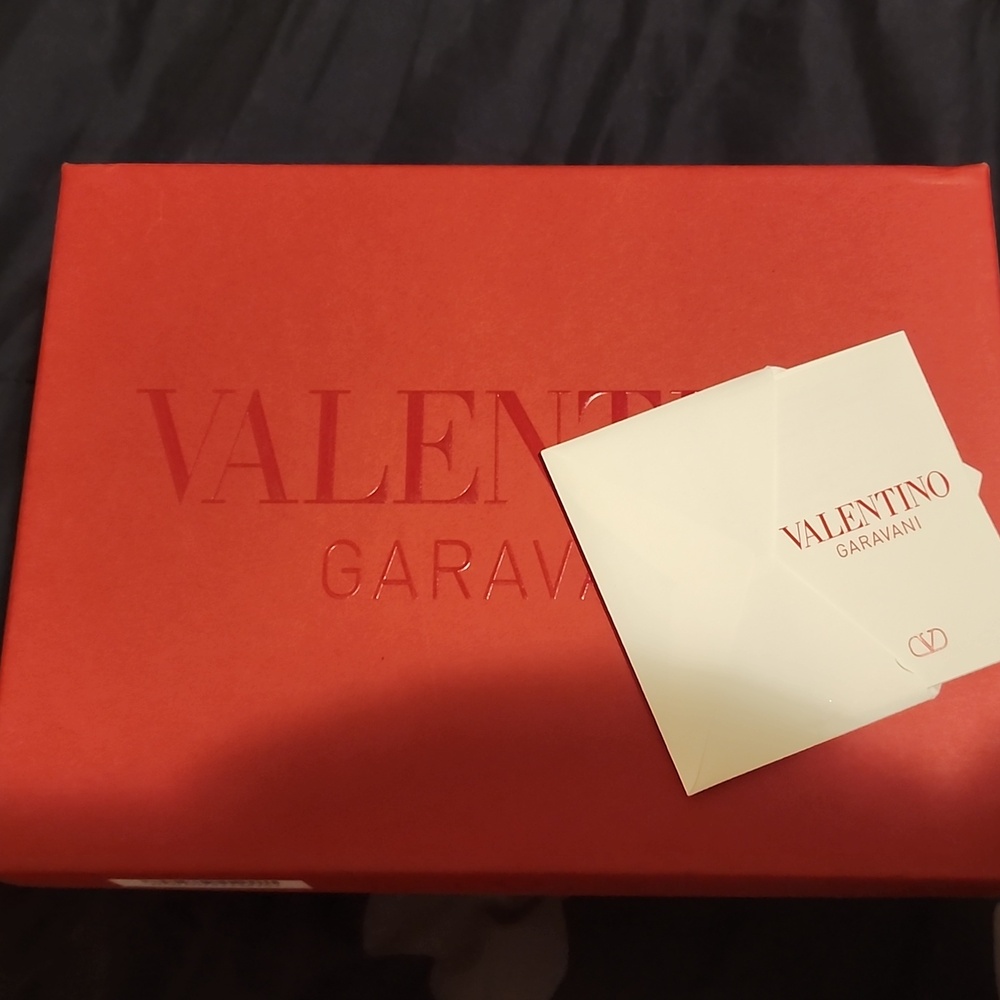 Valentino Black Belt with Gold V Buckle - Picture 6 of 8